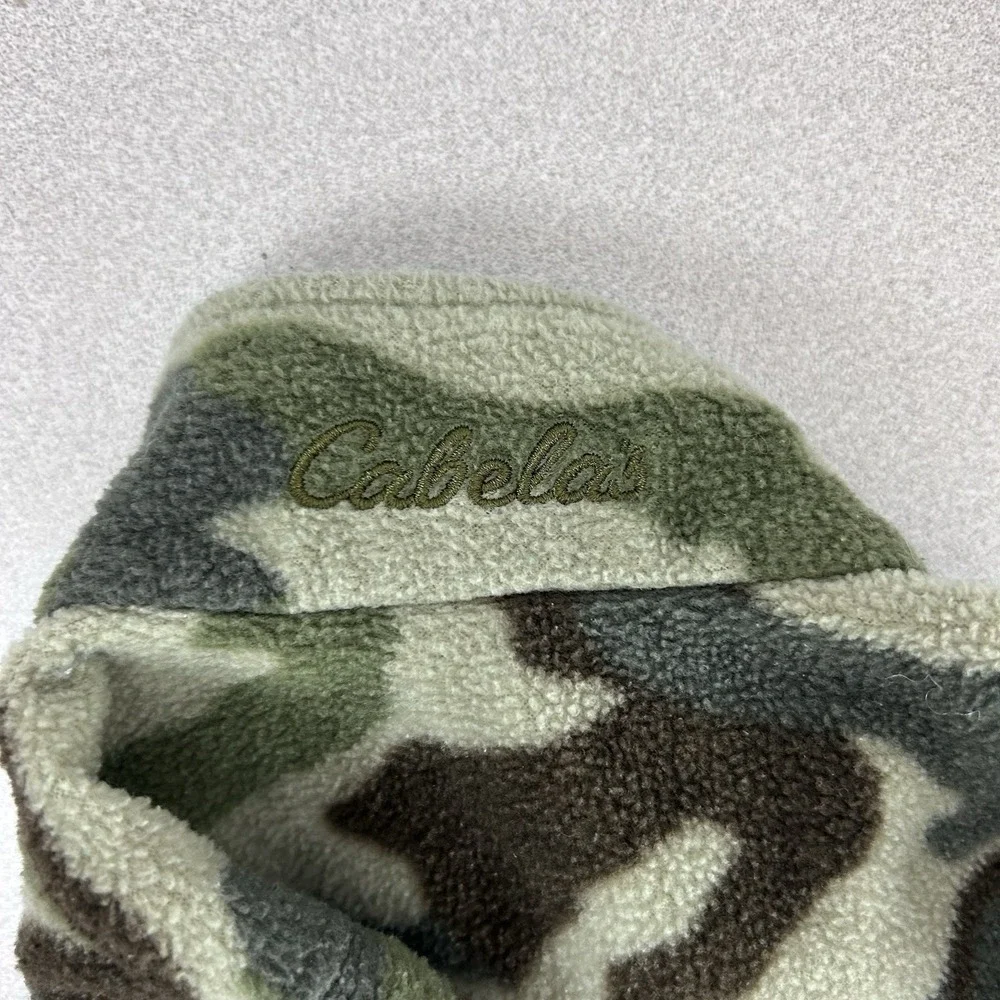 Cabela's Fleece Sweatshirt‎ Full Zip Green Camo Size 2T Unisex
